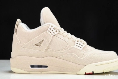 Blank Retro Jordan DQ4909-100 4 Canvas 1117